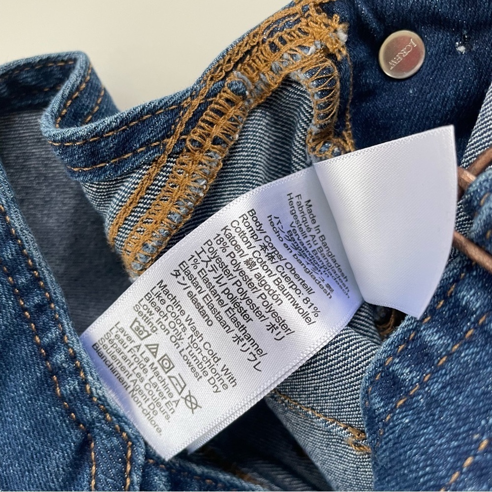 J.Crew Factory Little Girls Medium Wash Denim Overalls Size 5, Like new! - Picture 6 of 7